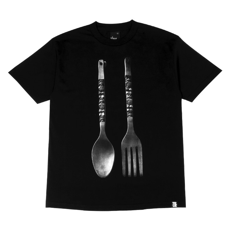 Mens True Spoon & Fork T-Shirt Black